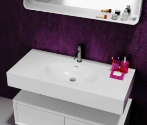 Quality Stable Bathroom Furniture Cabinet White Unique Bathroom Sinks wholesale