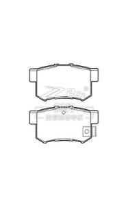 Quality Honda 2.0 Ceramic Brake Pad D537 , 43022-SG0-G01 Rear Brake Pads wholesale
