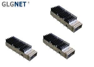 Quality One Piece Metal QSFP28 Connector Cage For EMI Protection Single Port Press Fit Mounting wholesale