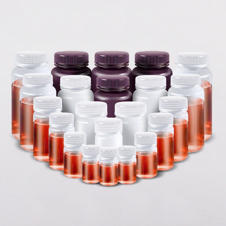Translucent blank Plastic Medicine Bottles Empty Storage For Pharmacy Capsules And Liquids