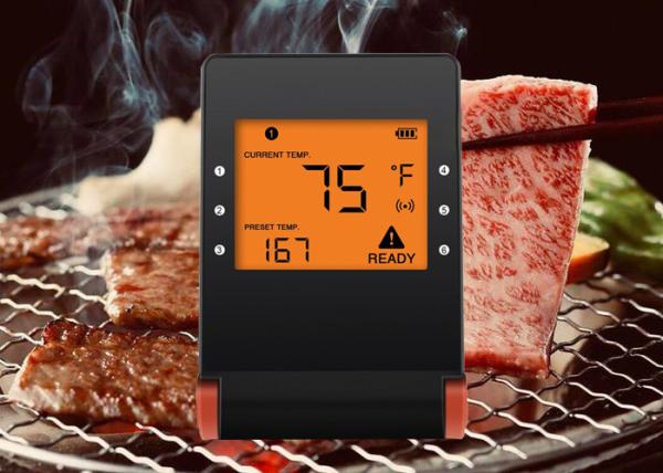 Lightweight Bluetooth Meat Thermometer 100 Meters Wireless Range For Food