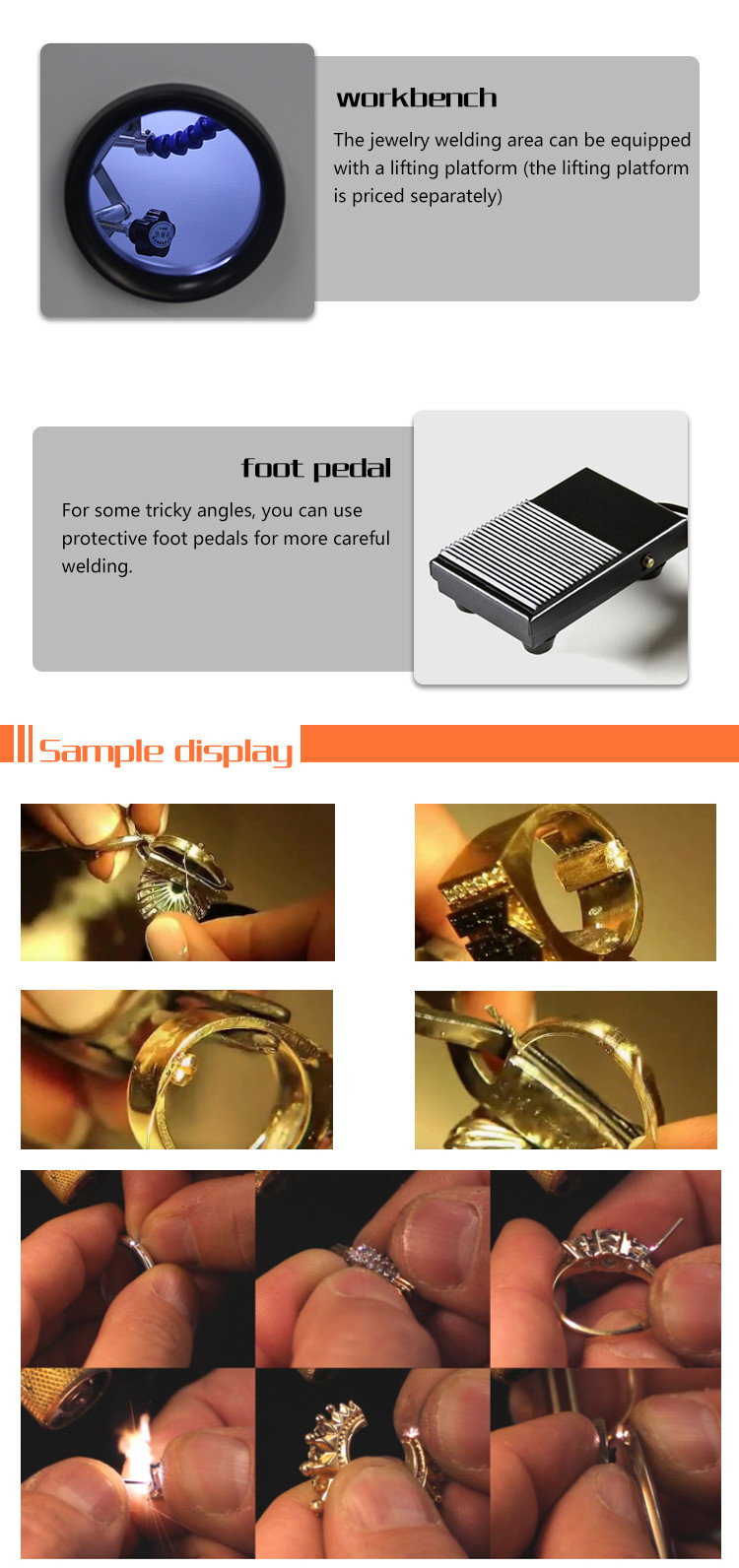 100W Portable Jewelry laser welding machine price for jewelry gold silver welding hot sale