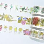 Tearable Acrylic Adhesive Waterproof Kawaii Colored Masking Washi Tape Jumbo