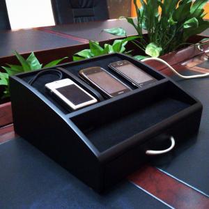 Quality Black Charging Station, Desk top Organizer, Keep your Devices Organized, to Hold Mobile Phones, Keys, Wallet and more wholesale