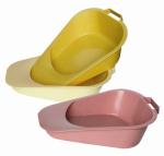 Plastic disposable patient fracture bedpan, Medical bedpan with Handles, Adult
