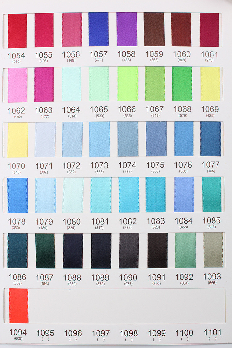 25mm Double Face Polyester Satin Ribbon for Garment Acessories