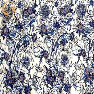 Quality Water Soluble Multi Color 3D Beaded Lace Fabric 135Cm Width wholesale
