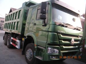 Quality HOWO Green Dump Truck , 6x4 Rigid Tipper Trucks Used In Mining ZZ3257N3847A wholesale