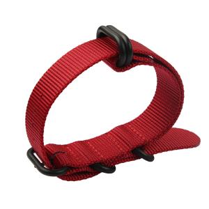 Quality 16mm Nylon Strap Watch Bands , OEM Wrist Watch Belt Pure Color wholesale