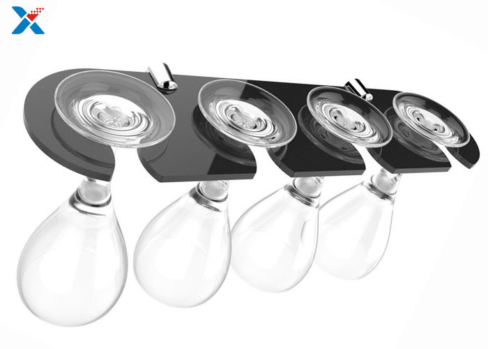 Eco - Friendly Acrylic Display Rack Straight Acrylic Wine Glass Holder Non - Toxicity