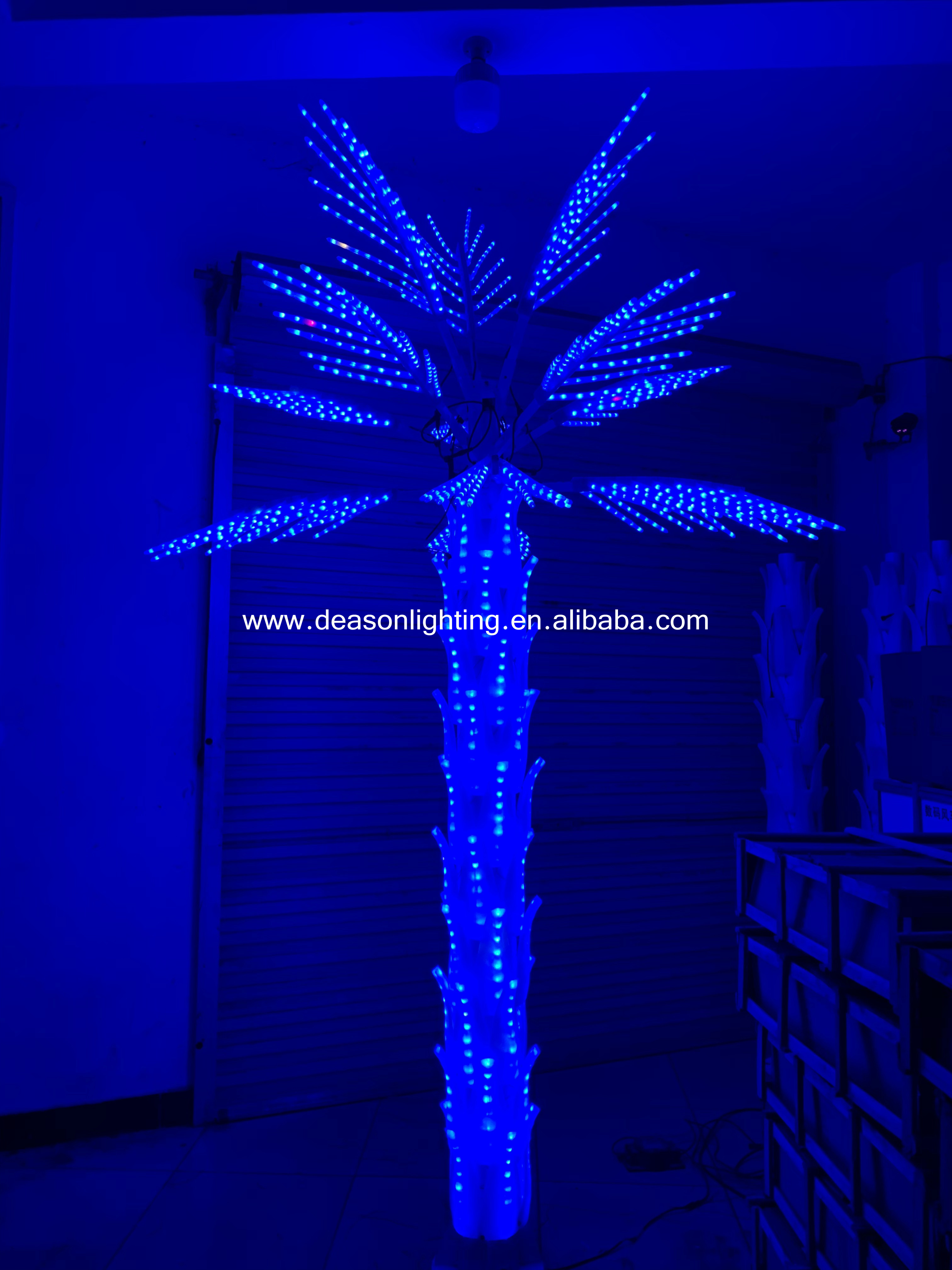 led color changing palm tree light