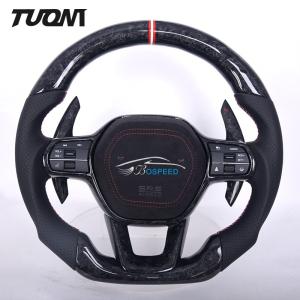 Quality Accord Civic Honda Forged Carbon Fiber Steering Wheel Black Leather Custom wholesale