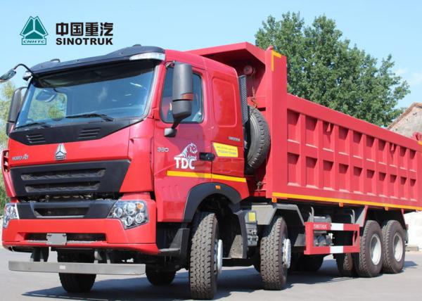 Cheap Sinotruk Howo A7 Euro 2 8x4 Dump Truck Heavy Duty 30cbm 50 Tons Payload for sale