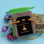 Colorful Drawstring Jewelry Bag For Christmas Gifts Customized Logo Printing