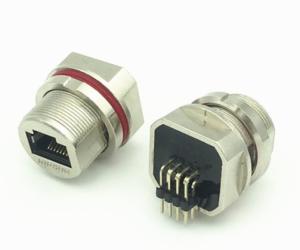 Quality Waterproof Screw Lock, RJ45 Connectors 90 degrees, welded,HULYN wholesale