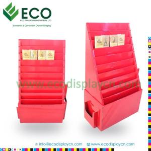 Quality Cardboard CD Display Stands, Paper Display Stand For Greeting Card wholesale