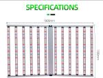 Foldable Full Spectrum 1200W LED Grow Lights For Indoor Vegetables
