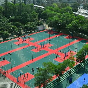 Quality Weather Resistant Outdoor Basketball Court Tiles Polypropylene Material With Multi Color wholesale