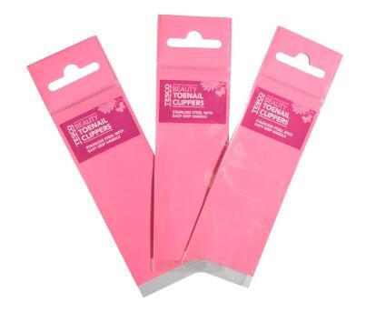 custom logo printed opp self-sealing plastic bags for Brush packing with Header and hanger