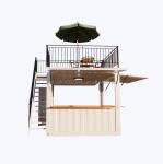 10 ft 20 ft Mobile Containers Galvanized Steel Square Tubes for Supermarket