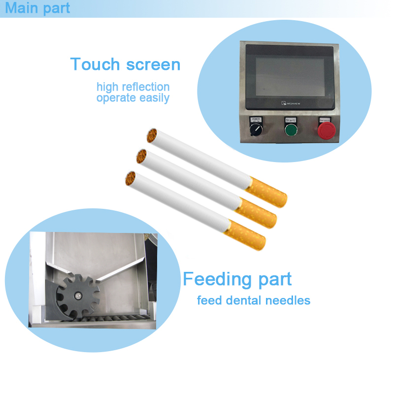 Horizontal Automatic Sticker Vial Labeling Machine For Ball Pen Glue Plastic Tube