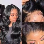 Ready to Ship Brazilian Virgin Hair Body Wave 180% Preplucked 13x6 HD ransparent