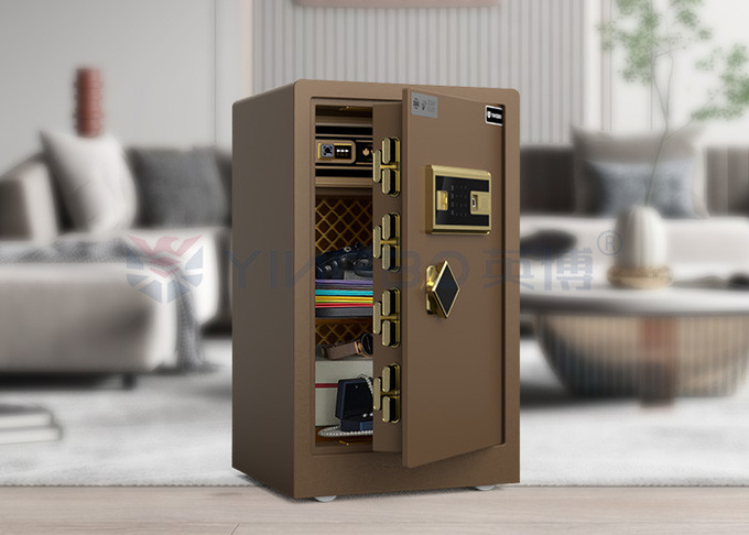 2CU FT Smart Fingerprint Safe Box Dual Alarm For Security YB/RS-70