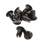 Universal 0.500" BLACK ALUM. QUICK TURN DZUS FASTENERS DOME HEAD BUTTONS/STUDS