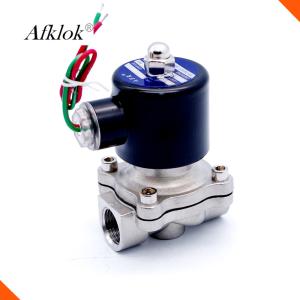 Quality Low Pressure 3/8&quot; 1/2&quot; 3/4&quot; Stainless Steel NC 2/2 Water Solenoid Valve 12v wholesale