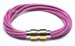 Leather Bracelet, Stainless Steel Clasp, 8 Inches