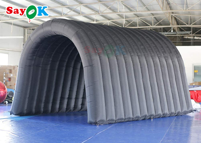 Black Inflatable Tunnel Tent Multi Function For Activities Exhibitions