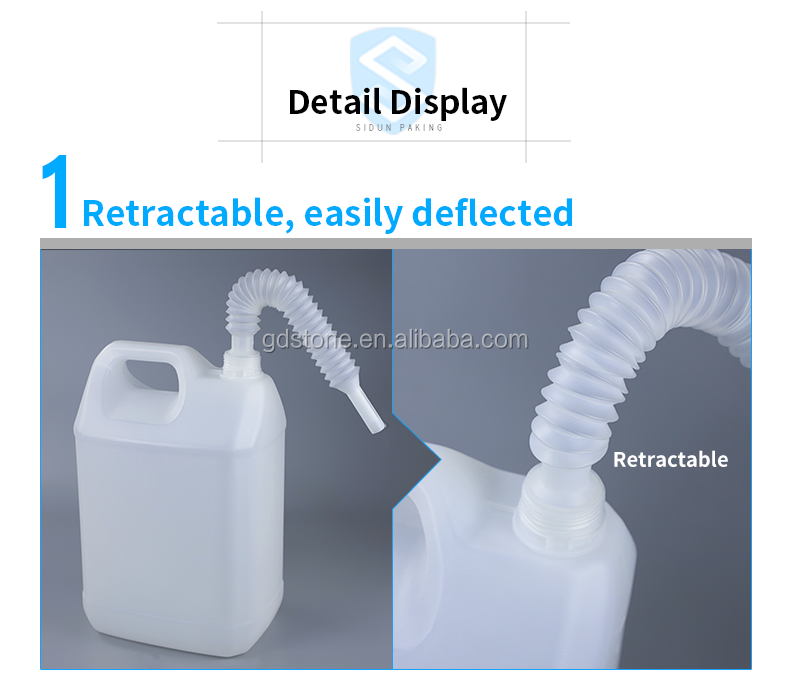 Nozzle Food Grade Chemical 10l Plastic Drum 230*165*360mm