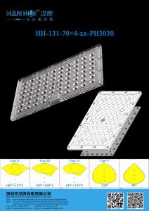 Quality 90°/T2/T3/T4/T5 Available LED Street Light Lens 280pcs 3030LEDs 283.3×181MM Glare Reduction Weather-Resistant wholesale