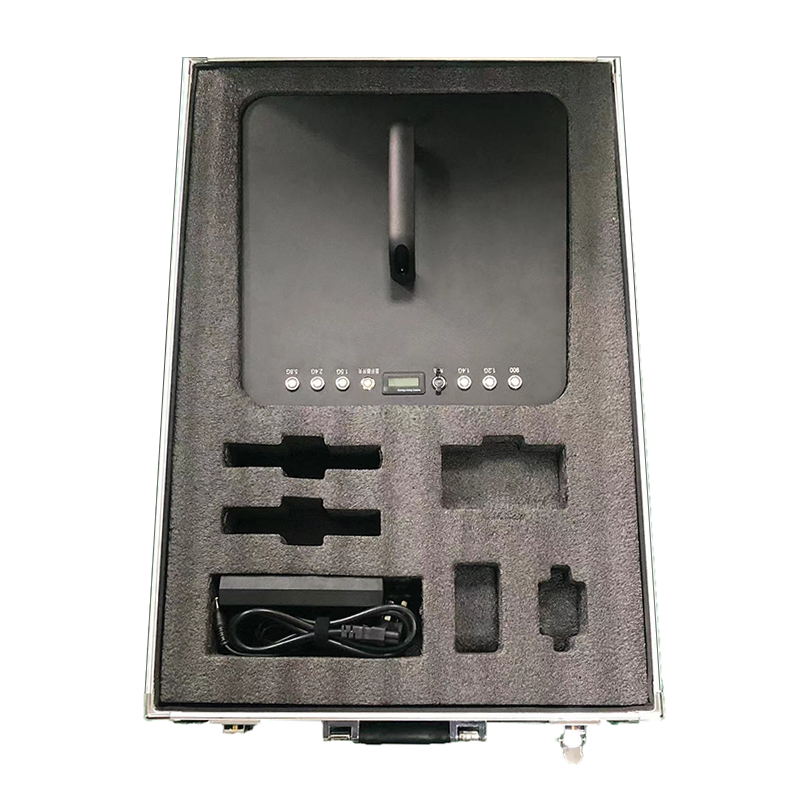 50W Portable UAV Defense 6 band 2.5 km UAV detection
