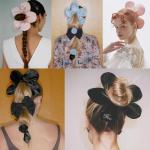Large Flower Hair Scrunchie Summer Hair Tie