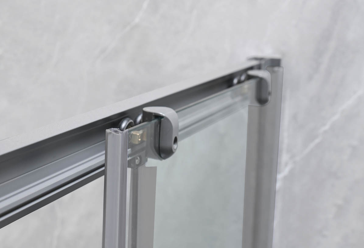 Sliding Opening European Shower Enclosure With Alum Frame And 5/6mm Tempered Glass