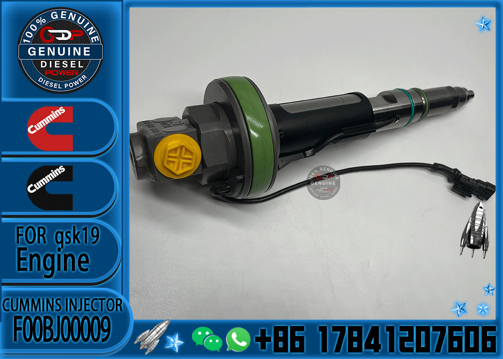 Reliable Fuel Injector Assembly F00BJ00009 For Cummins Engine QSK19 Series Matching Diesel