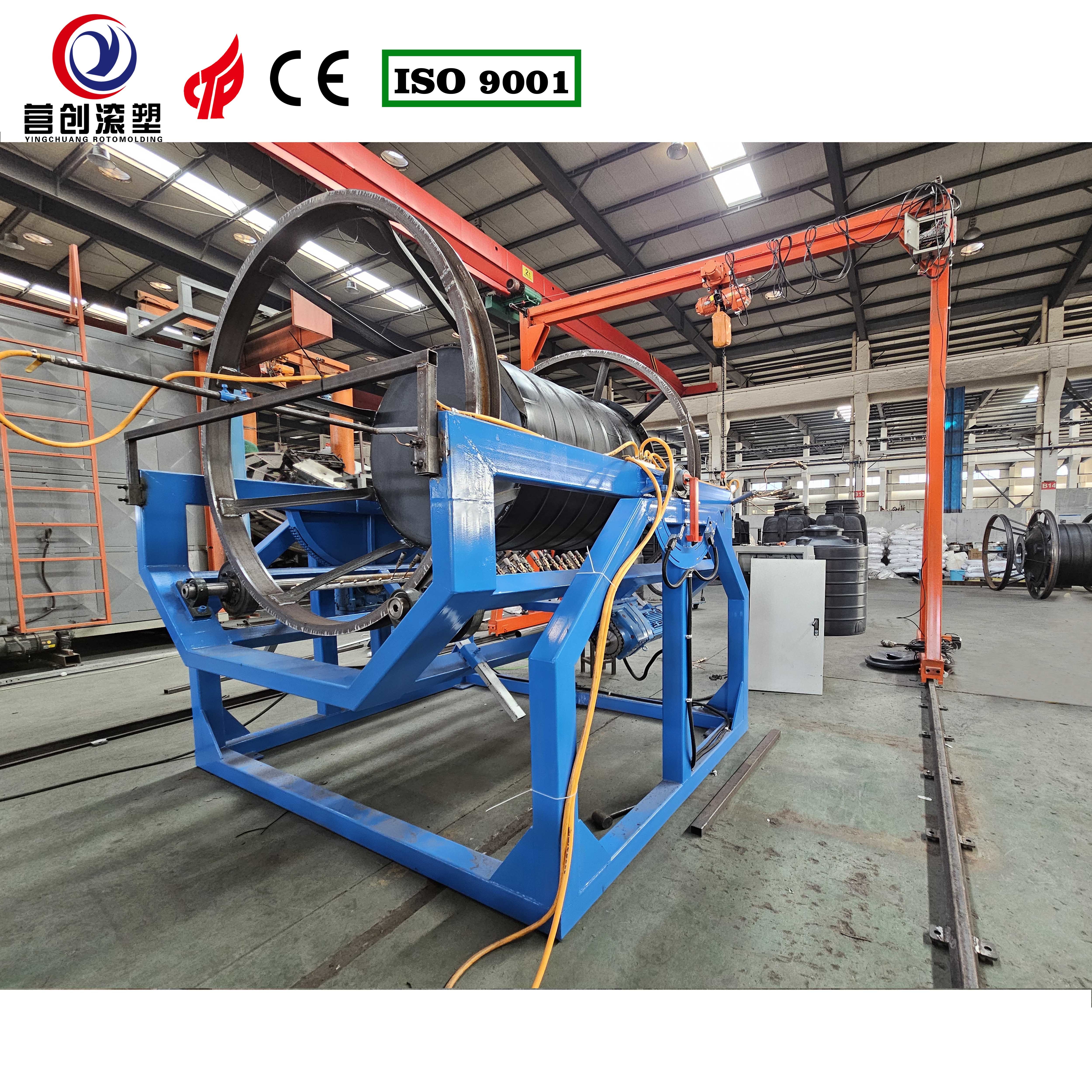 High Productivity Rock And Roll Rotomoulding Machine For Large Plastic Products