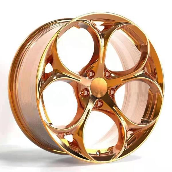 Customized forged wheels with Brushed rose gold suitable for Afa Romeo Giulia