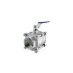 Easy Installation 3 PC Stainless Steel SS316 SS304 Floating Ball Valve for