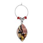 Fashion Sublimation Blank Wine Glass Charm Wine Glass Markers for sublimation