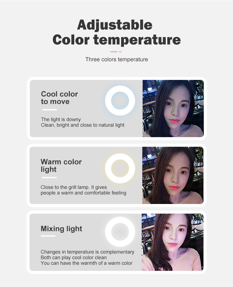 Photogrphy Live 1kg VM200 Makeup Selfie Ring Light