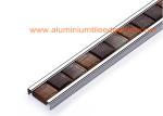 Crystal Glass Mosaic Tile Edging / Outside Corner Metal Frame Finished Edge