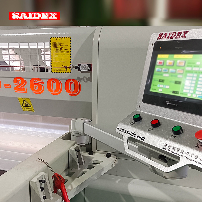 Precision Acrylic Cutting Machine 120mm Sawing 11kw Head Saw Motor