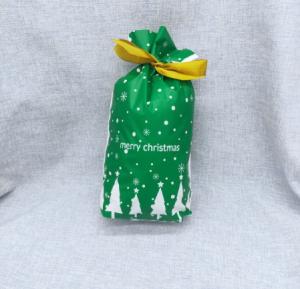 Quality Best Selling Christmas Bag Candy Treat Bag Christmas Drawstring Bag wholesale