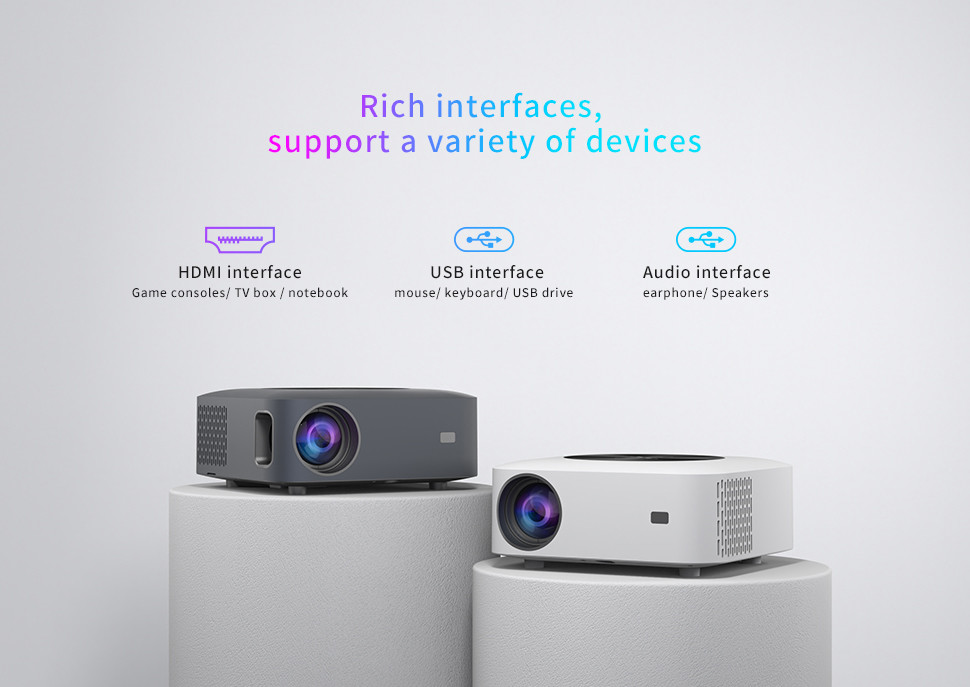 Home Theater Smart Led Lcd Full Hd Cinema 4k Projector 1080p Movie Android 9