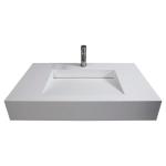 Bathroom Funiture Wall Mounted Wash Basin Sleek Design Single Hole