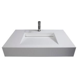 Quality Bathroom Funiture Wall Mounted Wash Basin Sleek Design Single Hole wholesale