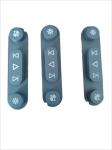 Customized silicone button laser engraving technology transparent waterproof