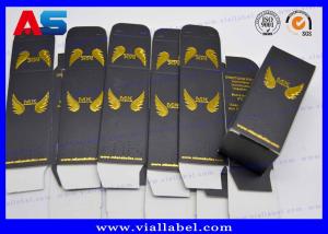 Quality Gold Foil Printing 250g Paper Medicine Bottle Box For Peptide CJC 1295 10ml vial boxes wholesale